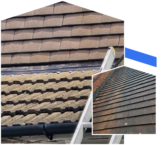Image showing a repaired roof
